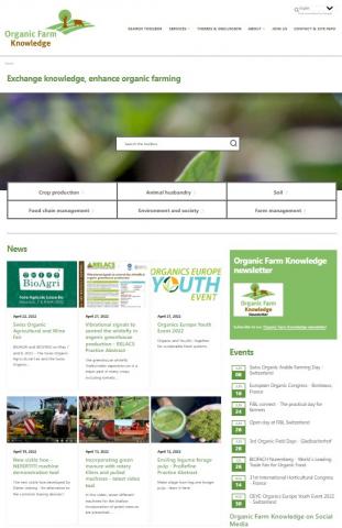 Organic Farm Knowledge website
