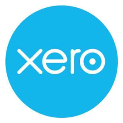 Blue circle logo with the word 'xero' in white lettering in the centre