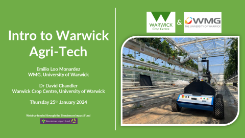 Thumbnail for the Intro to Warwick Agri-Tech webinar 
