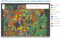 Screenshot of LandCover+ Crop Map