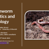 Webinar thumbnail of speakers names and an earthworm