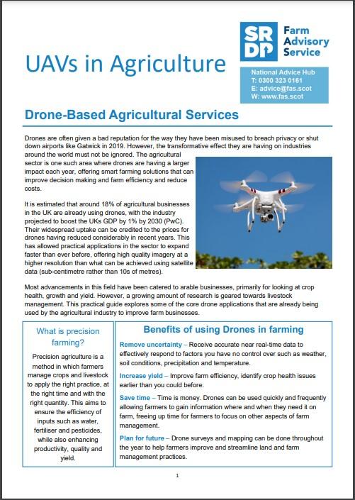 preview of FAS leaflet on UAVs